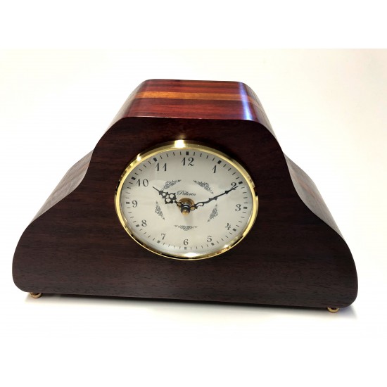 Horloge classique en padouk et shedua #AP018-008